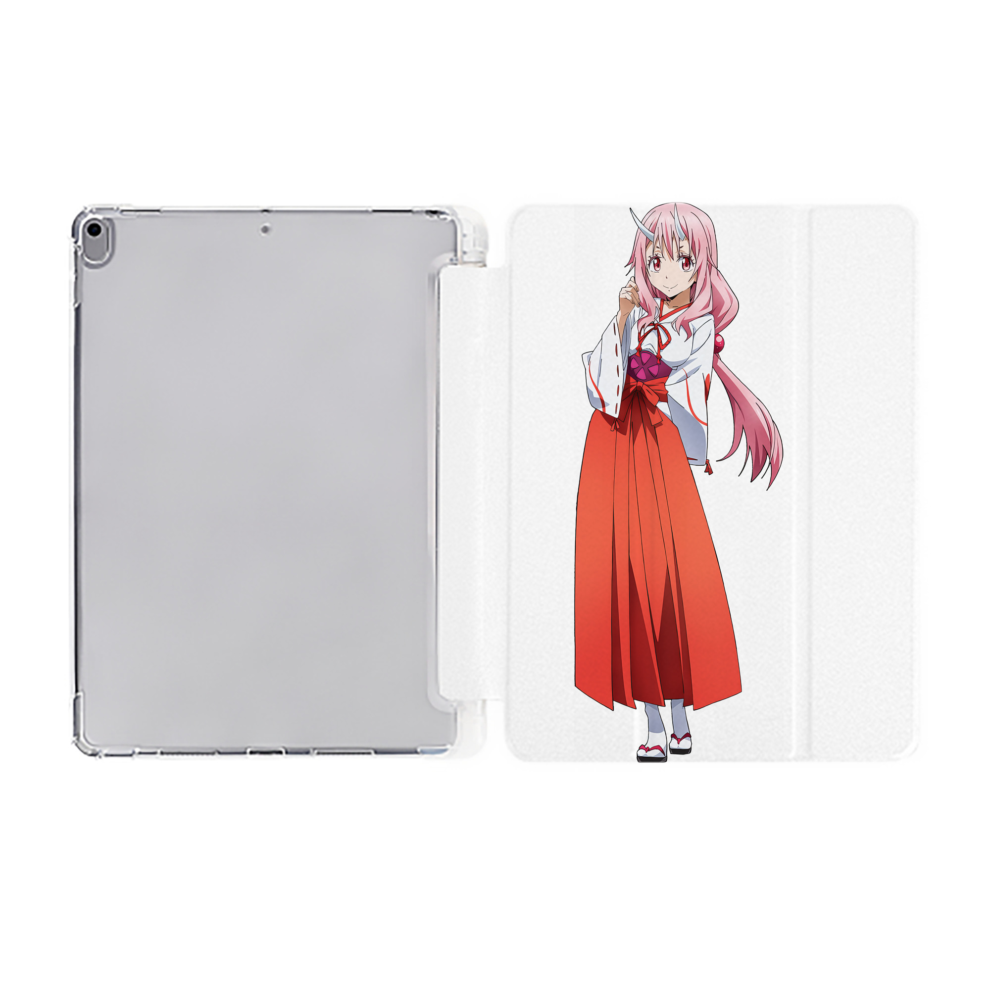 （画像用） 転スラ Regarding Reincarnated to Slime IPad ケース ペン収納付き 三つ折りスタンド PUレザー×シリコン 対応機種9.5/10.5/10.9インチ
